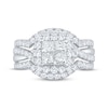 Thumbnail Image 3 of Now + Forever Princess-Cut Diamond Quad Halo Engagement Ring 2 ct tw 14K White Gold