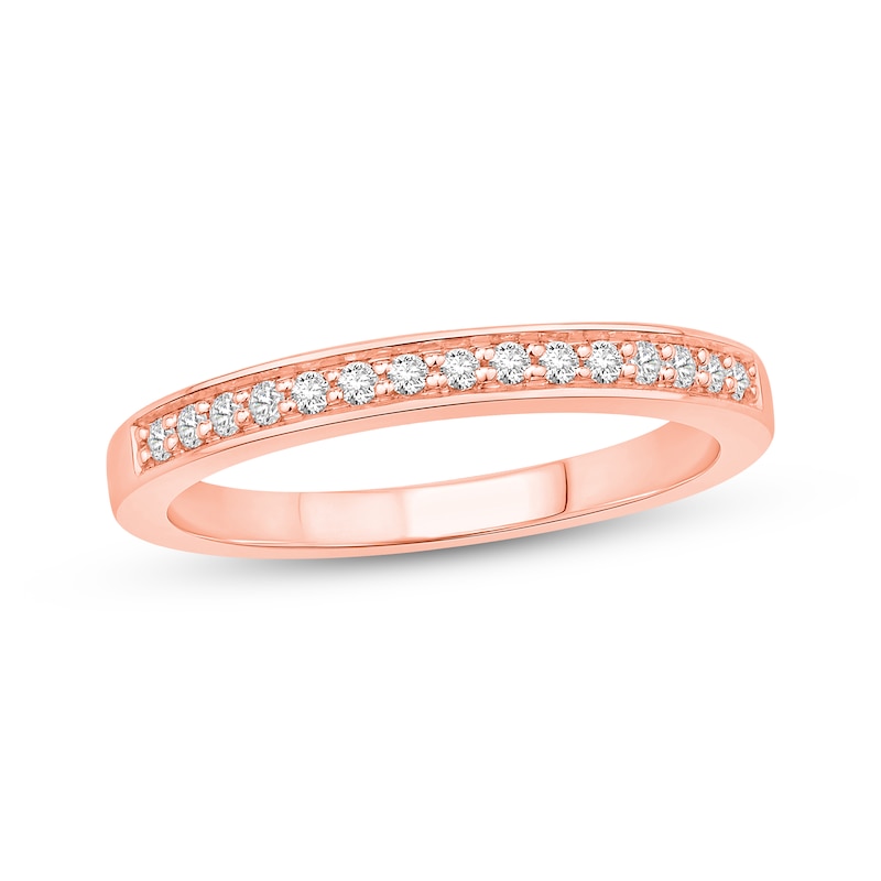 Main Image 1 of Now + Forever Diamond Wedding Ring 1/6 ct tw 10K Rose Gold
