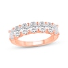 Thumbnail Image 1 of Now + Forever Lab-Grown Diamonds Oval-Cut Seven-Stone Anniversary Ring 2 ct tw 14K Rose Gold