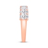 Thumbnail Image 2 of Now + Forever Lab-Grown Diamonds Oval-Cut Seven-Stone Anniversary Ring 2 ct tw 14K Rose Gold