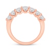 Thumbnail Image 3 of Now + Forever Lab-Grown Diamonds Oval-Cut Seven-Stone Anniversary Ring 2 ct tw 14K Rose Gold