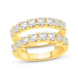 Now + Forever Lab-Grown Diamonds Enhancer Ring 2 ct tw 14K Yellow Gold
