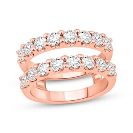 Now + Forever Lab-Grown Diamonds Enhancer Ring 2 ct tw 14K Rose Gold