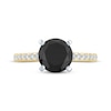 Thumbnail Image 3 of Now + Forever Round-Cut Black & White Diamond Engagement Ring 2-1/5 ct tw 14K Yellow Gold