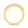 Thumbnail Image 3 of Now + Forever Lab-Grown Diamonds Emerald-Cut & Round-Cut Anniversary Ring 2-1/2 ct tw 14K Yellow Gold