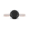 Thumbnail Image 3 of Now + Forever Round-Cut Black & White Diamond Engagement Ring 2-1/5 ct tw 14K Rose Gold
