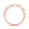 Thumbnail Image 3 of Now + Forever Lab-Grown Diamonds Marquise & Round-Cut Anniversary Ring 2 ct tw 14K Rose Gold