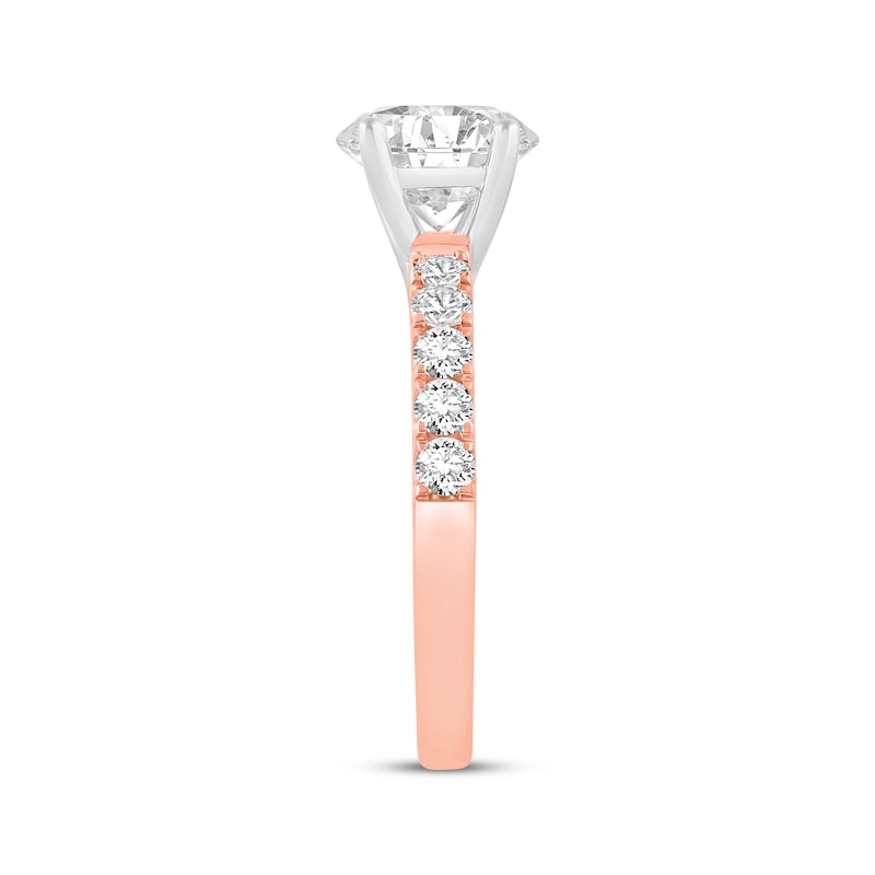 Main Image 2 of Now + Forever Lab-Grown Diamonds Round-cut Engagement Ring 2-1/2 ct tw 14K Rose Gold
