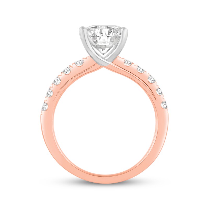Main Image 3 of Now + Forever Lab-Grown Diamonds Round-cut Engagement Ring 2-1/2 ct tw 14K Rose Gold