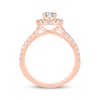 Thumbnail Image 3 of Now + Forever Lab-Grown Diamonds Round-Cut Halo Engagement Ring 1-1/4 ct tw 14K Rose Gold