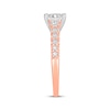 Thumbnail Image 2 of Now + Forever Lab-Grown Diamonds Princess-Cut Engagement Ring 1-1/2 ct tw 14K Rose Gold