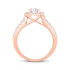 Thumbnail Image 3 of Now + Forever Lab-Grown Diamonds Oval-Cut Halo Engagement Ring 1-3/4 ct tw 14K Rose Gold
