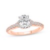 Thumbnail Image 1 of Now + Forever Lab-Grown Diamonds Oval-Cut Engagement Ring 2 ct tw 14K Rose Gold