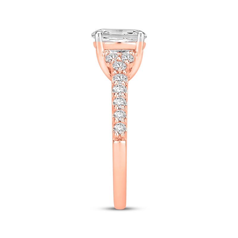 Main Image 2 of Now + Forever Lab-Grown Diamonds Oval-Cut Engagement Ring 2 ct tw 14K Rose Gold