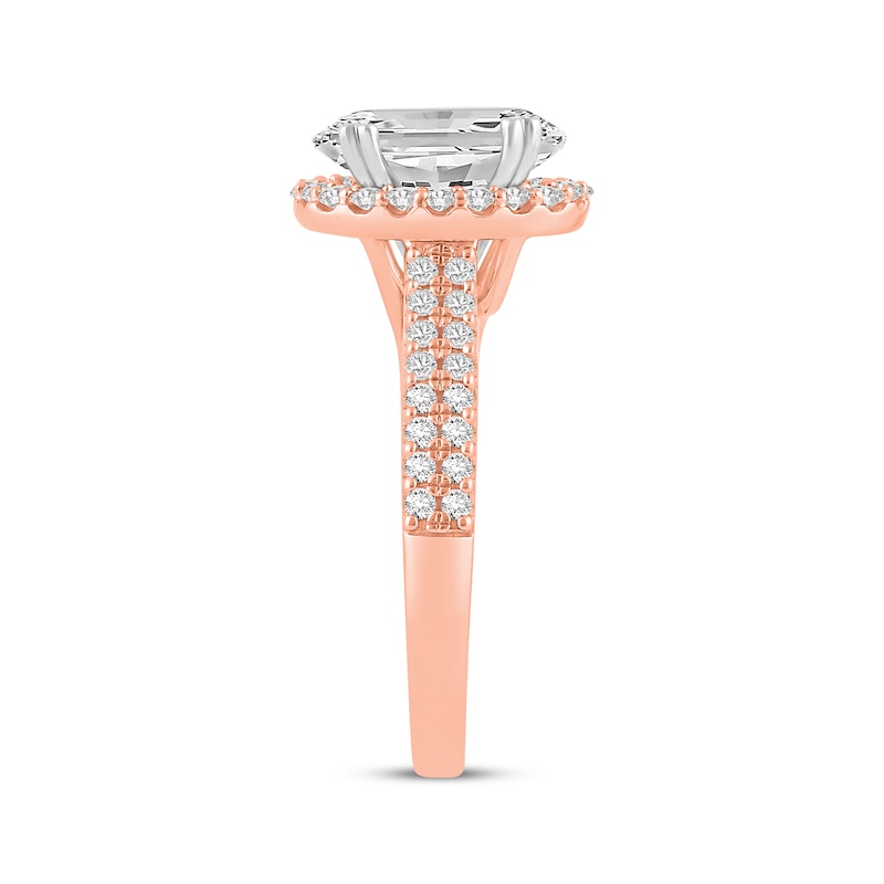 Main Image 2 of Now + Forever Lab-Grown Diamonds Oval-Cut Engagement Ring 2-1/2 ct tw 14K Rose Gold