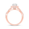 Thumbnail Image 3 of Now + Forever Lab-Grown Diamonds Marquise-Cut Halo Engagement Ring 1-1/2 ct tw 14K Rose Gold