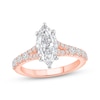 Thumbnail Image 1 of Now + Forever Lab-Grown Diamonds Marquise-Cut Engagement Ring 2 ct tw 14K Rose Gold