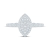 Thumbnail Image 3 of Now + Forever Multi-Diamond Center Marquise Halo Engagement Ring 1/4 ct tw 10K White Gold