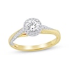 Thumbnail Image 1 of Now + Forever Round-Cut Diamond Halo Engagement Ring 3/4 ct tw 14K Yellow Gold