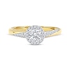 Thumbnail Image 3 of Now + Forever Round-Cut Diamond Halo Engagement Ring 3/4 ct tw 14K Yellow Gold