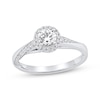 Thumbnail Image 1 of Now + Forever Round-Cut Diamond Halo Engagement Ring 3/4 ct tw 14K White Gold