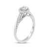 Thumbnail Image 2 of Now + Forever Round-Cut Diamond Halo Engagement Ring 3/4 ct tw 14K White Gold