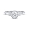 Thumbnail Image 3 of Now + Forever Round-Cut Diamond Halo Engagement Ring 3/4 ct tw 14K White Gold