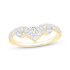 Thumbnail Image 1 of Now + Forever Lab-Grown Diamonds Pear, Marquise & Round-Cut Contour Ring 7/8 ct tw 14K Yellow Gold