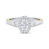 Thumbnail Image 3 of Now + Forever Oval-Cut Diamond Halo Engagement Ring 3/4 ct tw 14K Two-Tone Gold