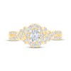 Thumbnail Image 3 of Now + Forever Oval-Cut Diamond Halo Engagement Ring 3/4 ct tw 14K Yellow Gold