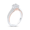 Thumbnail Image 2 of Now + Forever Round-Cut Diamond Halo Engagement Ring 1 ct tw 14K Two-Tone Gold
