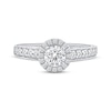Thumbnail Image 3 of Now + Forever Round-Cut Diamond Halo Engagement Ring 1 ct tw 14K Two-Tone Gold