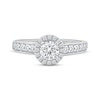Thumbnail Image 3 of Now + Forever Round-Cut Diamond Halo Engagement Ring 1 ct tw 14K Two-Tone Gold