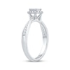 Thumbnail Image 2 of Now + Forever Princess-Cut Diamond Quad Halo Engagement Ring 1/3 ct tw 10K White Gold