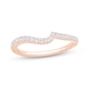 Thumbnail Image 1 of Now + Forever Diamond Contoured Wedding Band 1/4 ct tw 14K Rose Gold