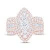 Thumbnail Image 3 of Now + Forever Multi-Diamond Center Marquise Double Halo Engagement Ring 2-1/4 ct tw 14K Rose Gold