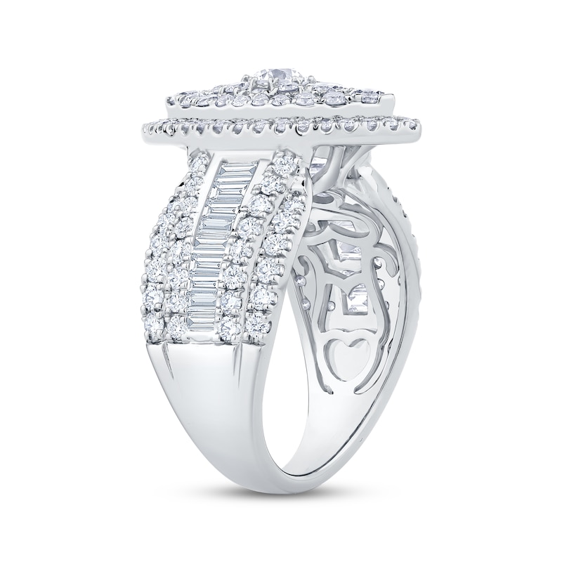 Main Image 2 of Now + Forever Multi-Diamond Center Marquise Halo Engagement Ring 2-1/4 ct tw 14K White Gold