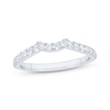 Thumbnail Image 1 of Now + Forever Diamond Contour Wedding Band 1/3 ct tw 14K White Gold