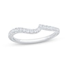 Thumbnail Image 1 of Now + Forever Diamond Contour Wedding Band 1/4 ct tw 14K White Gold