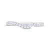 Thumbnail Image 3 of Now + Forever Diamond Contour Wedding Band 1/4 ct tw 14K White Gold