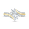 Thumbnail Image 3 of Now + Forever Oval-Cut Diamond Bypass Engagement Ring 7/8 ct tw 14K Yellow Gold
