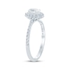Thumbnail Image 2 of Now + Forever Oval-Cut Diamond Double Halo Engagement Ring 7/8 ct tw 14K White Gold