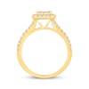 Thumbnail Image 3 of Now + Forever Multi-Diamond Cushion-Shaped Halo Engagement Ring 3/4 ct tw 10K Yellow Gold