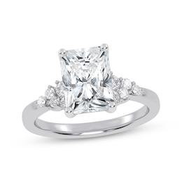 Now + Forever Lab-Grown Diamonds Radiant-Cut Engagement Ring 2-1/4 ct tw 14K White Gold