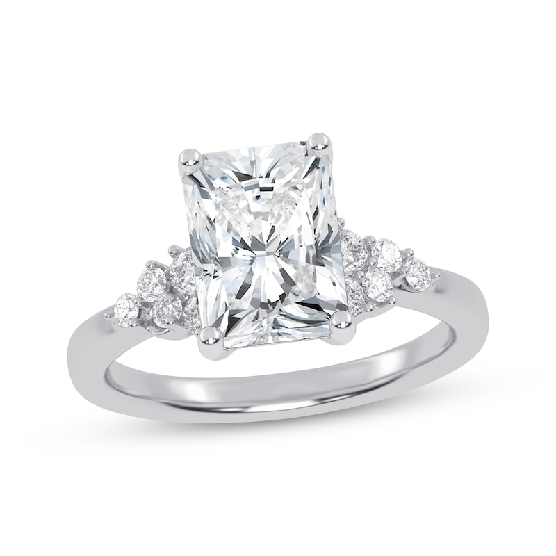 Main Image 1 of Now + Forever Lab-Grown Diamonds Radiant-Cut Engagement Ring 2-1/4 ct tw 14K White Gold