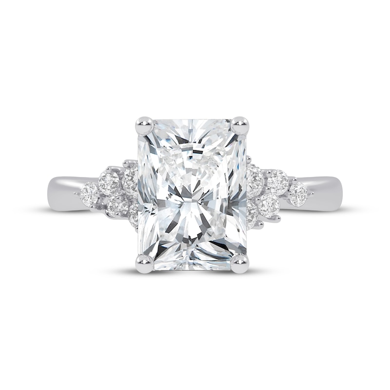 Main Image 3 of Now + Forever Lab-Grown Diamonds Radiant-Cut Engagement Ring 2-1/4 ct tw 14K White Gold