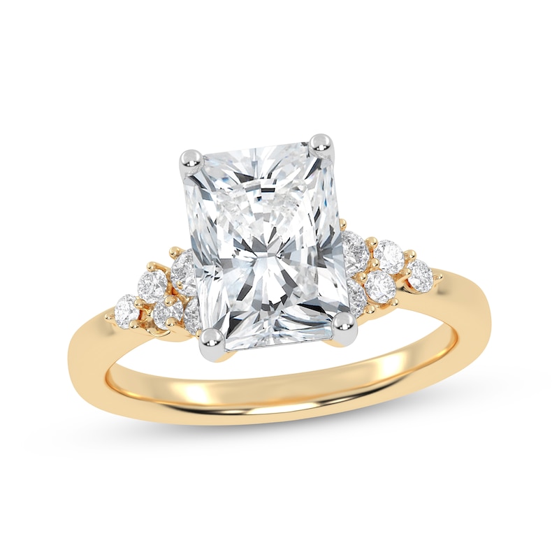Main Image 1 of Now + Forever Lab-Grown Diamonds Radiant-Cut Engagement Ring 2-1/4 ct tw 14K Yellow Gold