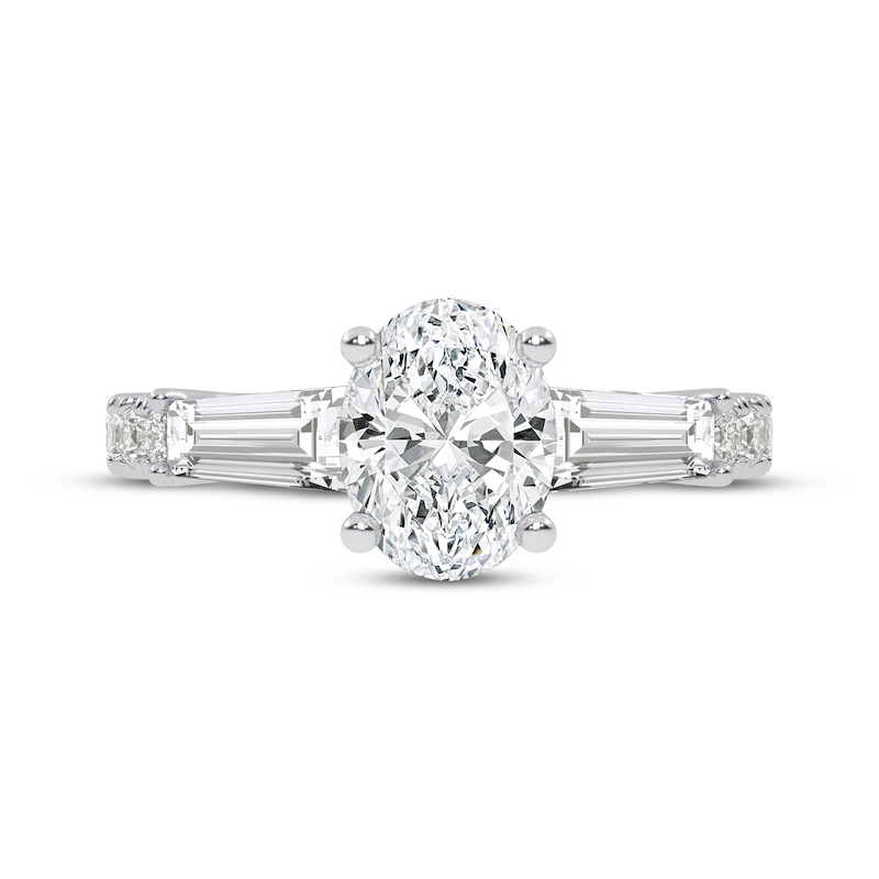 Main Image 3 of Now + Forever Lab-Grown Diamonds Oval-Cut Engagement Ring 1-3/4 ct tw 14K White Gold