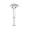 Thumbnail Image 3 of Now + Forever Princess & Round-Cut Multi-Diamond Heart-Shaped Halo Engagement Ring 1/2 ct tw 10K White Gold