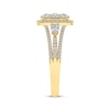 Thumbnail Image 3 of Now + Forever Multi-Diamond Center Oval Halo Engagement Ring 1 ct tw 14K Yellow Gold